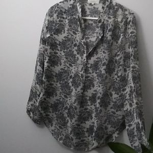 Angl sheer blouse, size large